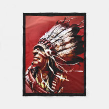 Arte original "Chefe Nez Perce" nativa