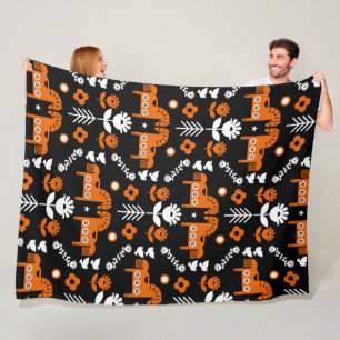 Cobertor De Velo Arte popular sobre cavalos escandinavos