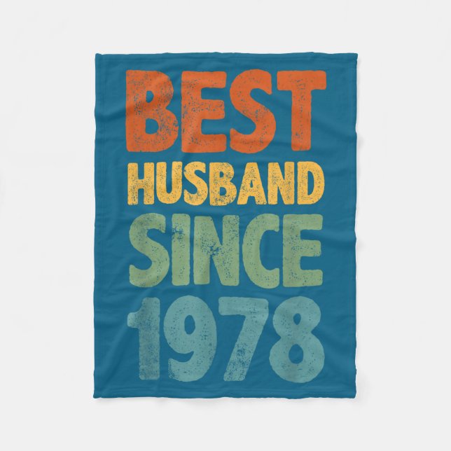 Cobertor De Velo Arte Retro Angustiado Marido Desde 1978 (Frente)