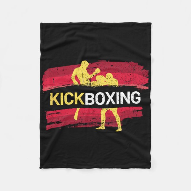 Cobertor De Velo Artes Marciais de Kickboxing (Frente)