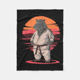 Cobertor De Velo Artes Marciais Hipopótamo Judô Kickboxing Taekwond
