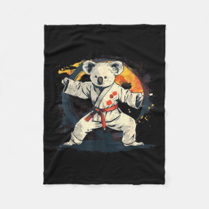 Cobertor De Velo Artes Marciais Koala Judo Kickboxing Taekwondo