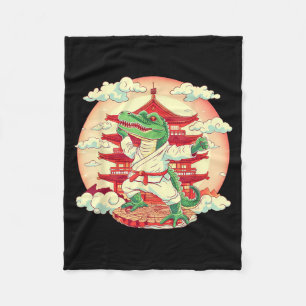 Cobertor De Velo Artes Marciais MMA Taekwondo Crocodilo Karatê Anim