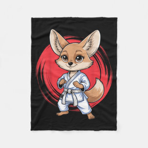 Cobertor De Velo Artes Marciais Raposa-do-deserto Caratê Jiu-Jitsu