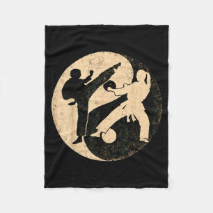 Cobertor De Velo Artes Marciais Yin Yang Karate Taekwondo Vintage