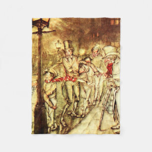 Cobertor De Velo Arthur Rackham - A Christmas Carol - Street
