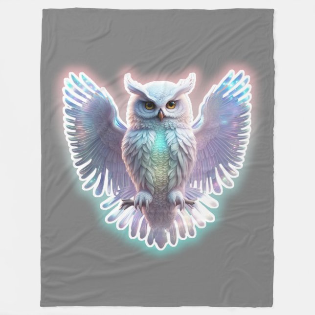 Cobertor De Velo Artic Owl Fleece Blanket (Frente)
