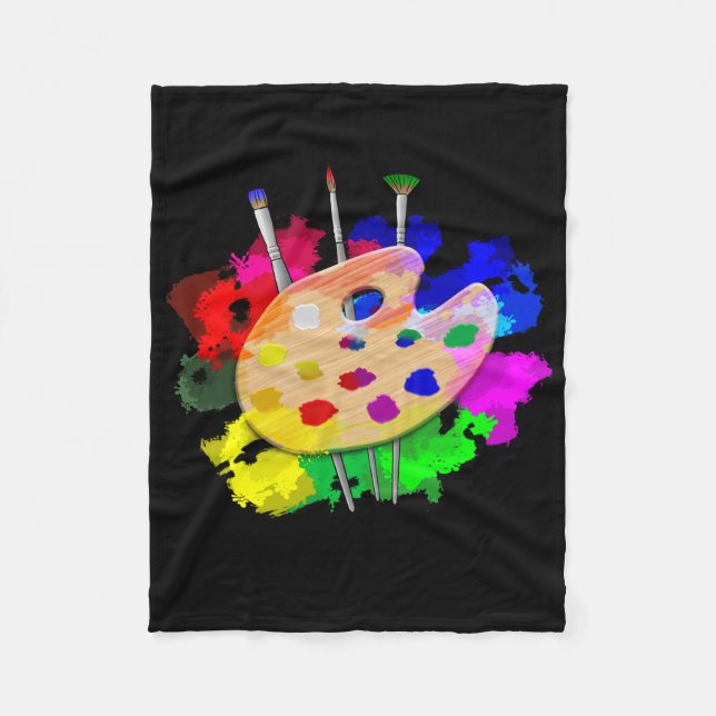 Cobertor De Velo Artista da Paleta de Artistas (Frente)