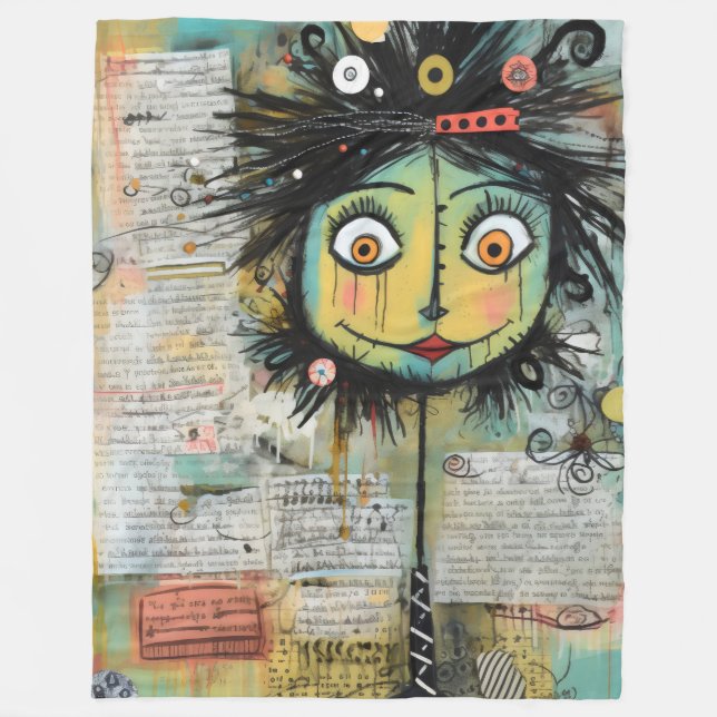 Cobertor De Velo ArtLady 16 Encantada e angustiada (Frente)