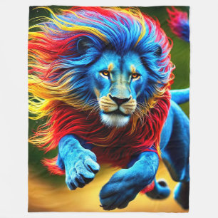 Cobertor De Velo Artsy Lion