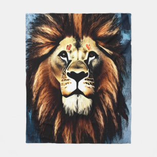 Cobertor De Velo Artsy Wild African Lion