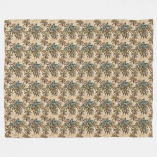 Cobertor De Velo Arty Watercolor Coconut Palm