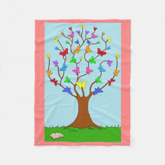 Cobertor De Velo Árvore borboleta (Frente)
