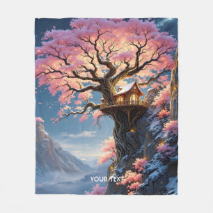 Cobertor De Velo Árvore de Flor de Cereja Fantasy