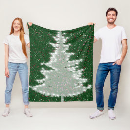 Cobertor De Velo Árvore de Natal Brilho Invernal Encantado