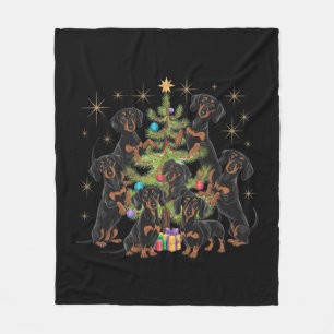 Cobertor De Velo Árvore de Natal Dachshund