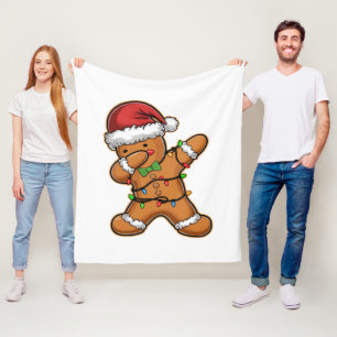 Cobertor De Velo Árvore de Natal de Biscoito de Gengibre Dançando L