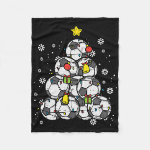 Cobertor De Velo Árvore de Natal de Futebol Natal Jogador Meninos M