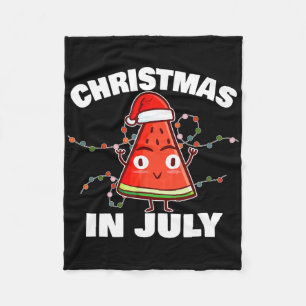 Cobertor De Velo Árvore de Natal de Melancia Natal de Verão em Julh