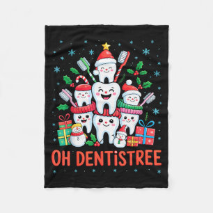 Cobertor De Velo Árvore de Natal Dentista Natalino Dentista Engraça