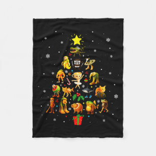 Cobertor De Velo Árvore de Natal do Meme de Italian Brainrot Brain