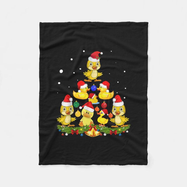 Cobertor De Velo Árvore de Natal Duck (Frente)