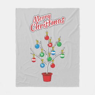 Cobertor De Velo Árvore de Natal Galho Nu - Feliz Natal