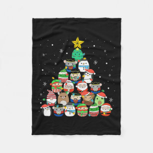 Cobertor De Velo Árvore de Natal Luz Esquadrão Mallow Girls Bo