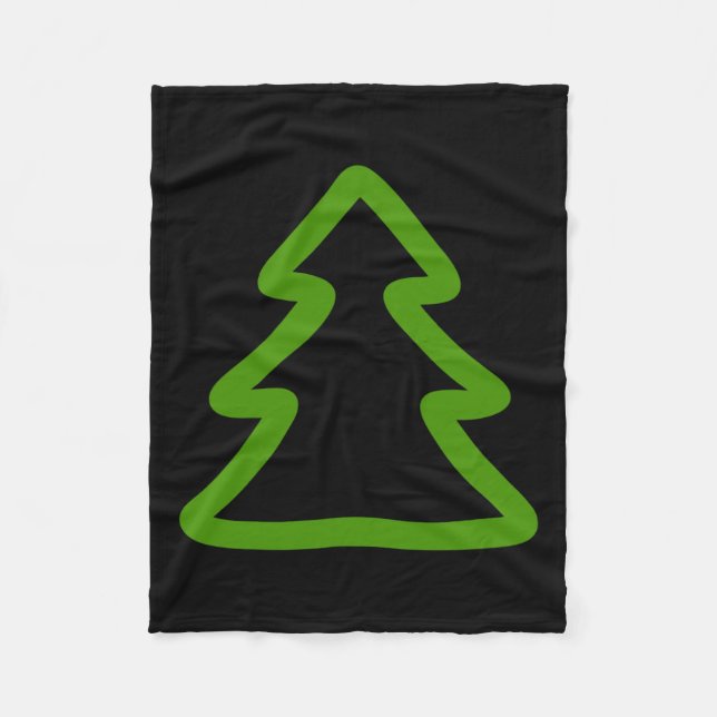 Cobertor De Velo Árvore de Natal Simples (Frente)