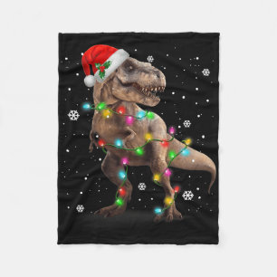 Cobertor De Velo Árvore de Natal T-rex Dinossauro Pet Xmas Dino Tre