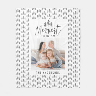 Cobertor De Velo Árvore desenhada de mão russa do Natal mais feliz