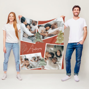 Cobertor De Velo Árvore do Pinho de Natal Multifoto do Terracotta M