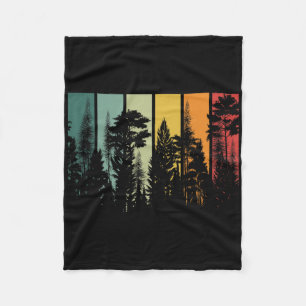 Cobertor De Velo Árvores da Floresta Vintage ao Ar Livre Natureza C