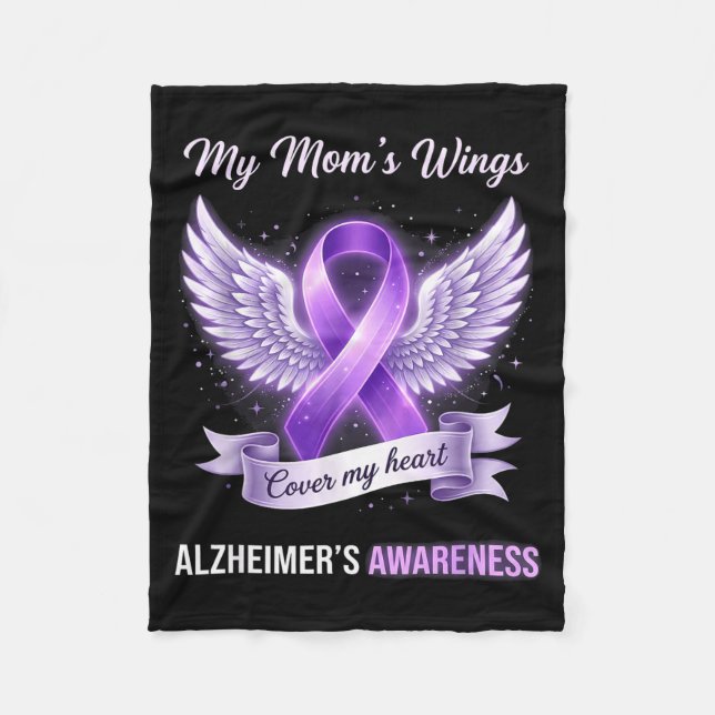 Cobertor De Velo As asas da mamãe cobrem mães com alzheimer (Frente)