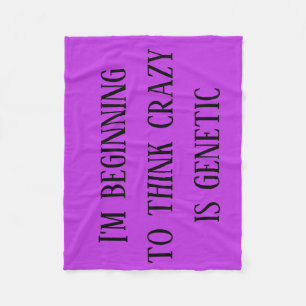 Cobertor De Velo As citações pretas órfãos, loucas são impressão