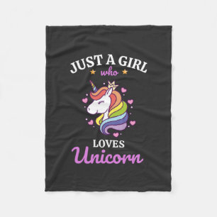Cobertor De Velo As garotas adoram o Unicorn Fan Club