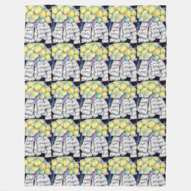 Cobertor De Velo As Maravilhas dos Mercados Molhados, Singapura (Frente)