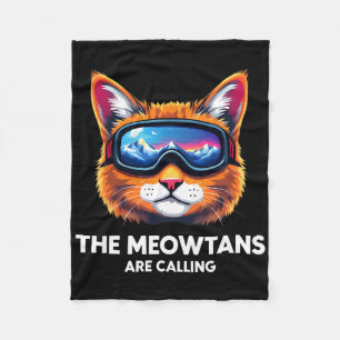 Cobertor De Velo As Meias Chamam Cat Lover Mountain Skier