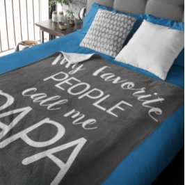 Cobertor De Velo As minhas Pessoas favoritas chamam-me Papa Preto e