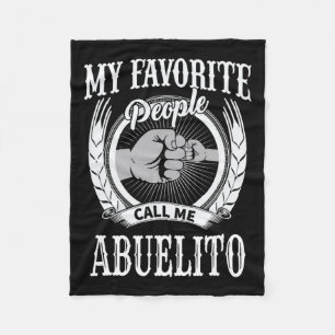 Cobertor De Velo As pessoas favoritas me chamam de Abuelito Espanho