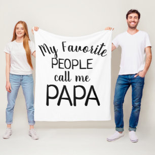 Cobertor De Velo As Pessoas Favoritas Me Chamam de Papai Preto e Br