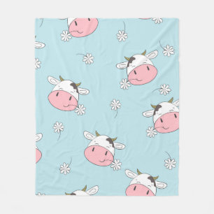 Cobertor De Velo As vacas bonitas têm um padrão perfeito. Vintage i