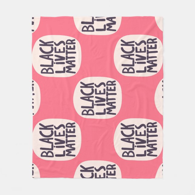 Cobertor De Velo As vidas negras têm matéria, padrão caligráfico (Frente)