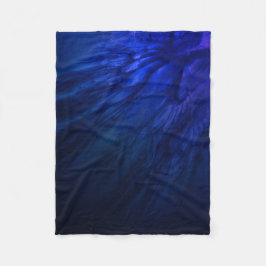 Cobertor De Velo Asas Místicas com Penas Azuis Profundas