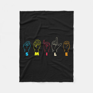 Cobertor De Velo Asl Alphabet American Sing Language Asl Professor