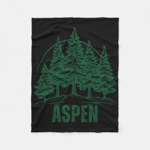 Cobertor De Velo Aspen Colorado Montanhas Esqui Árvore de Pinheiro