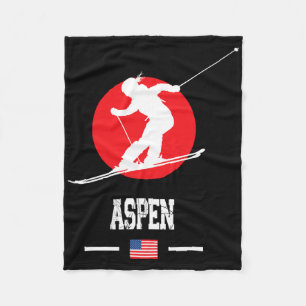 Cobertor De Velo Aspen Usa Ski Resort Rocky Mountain American Skii