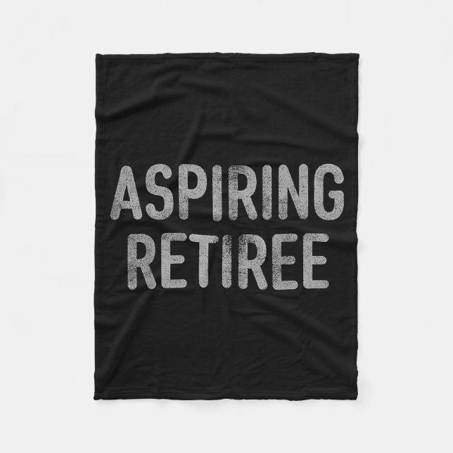 Cobertor De Velo Asring Retiree Distressed Shirt - Funny Retirement (Frente)