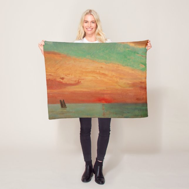 Cobertor De Velo Assalto do Sol sobre o Mar Oriental (Arte Asiática (In Situ)