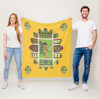 Cobertor De Velo Assírio Anunnaki Fleece Blanket